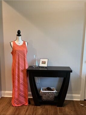 Apt. 9 Orange Striped Maxi Dress